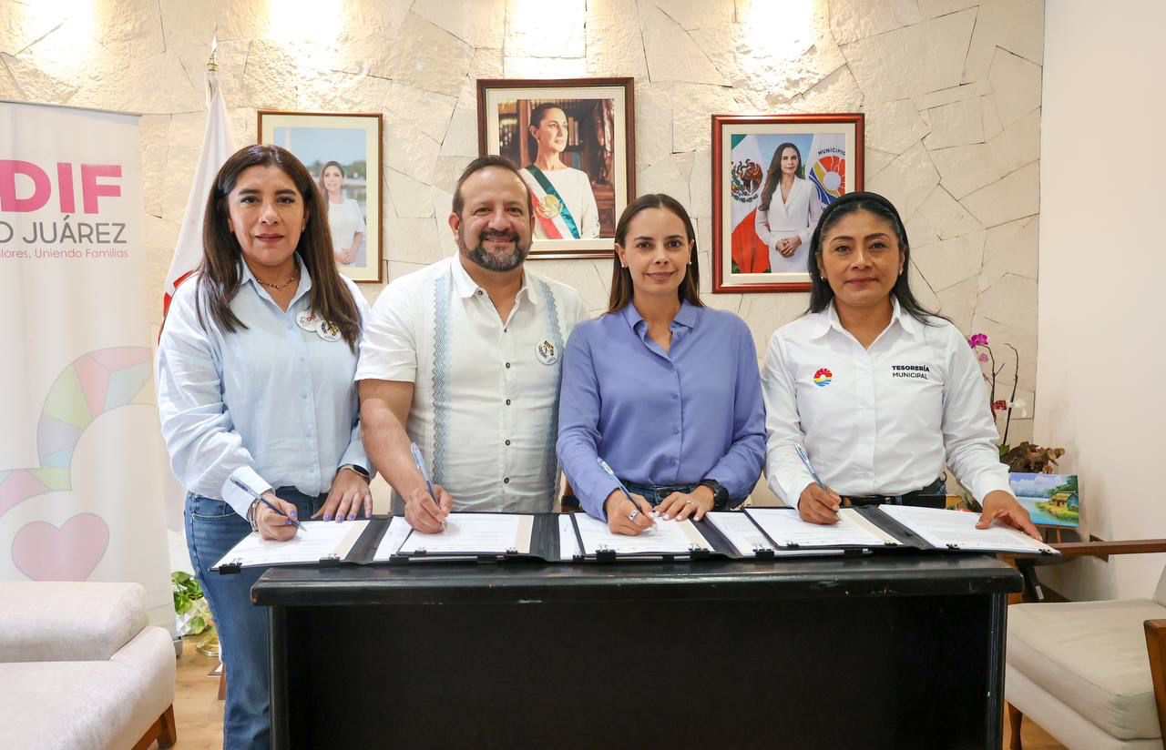 FIRMA ANA PATY PERALTA CONVENIO PARA ATENCIÓN INTEGRAL DE AUTISMO EN CANCÚN